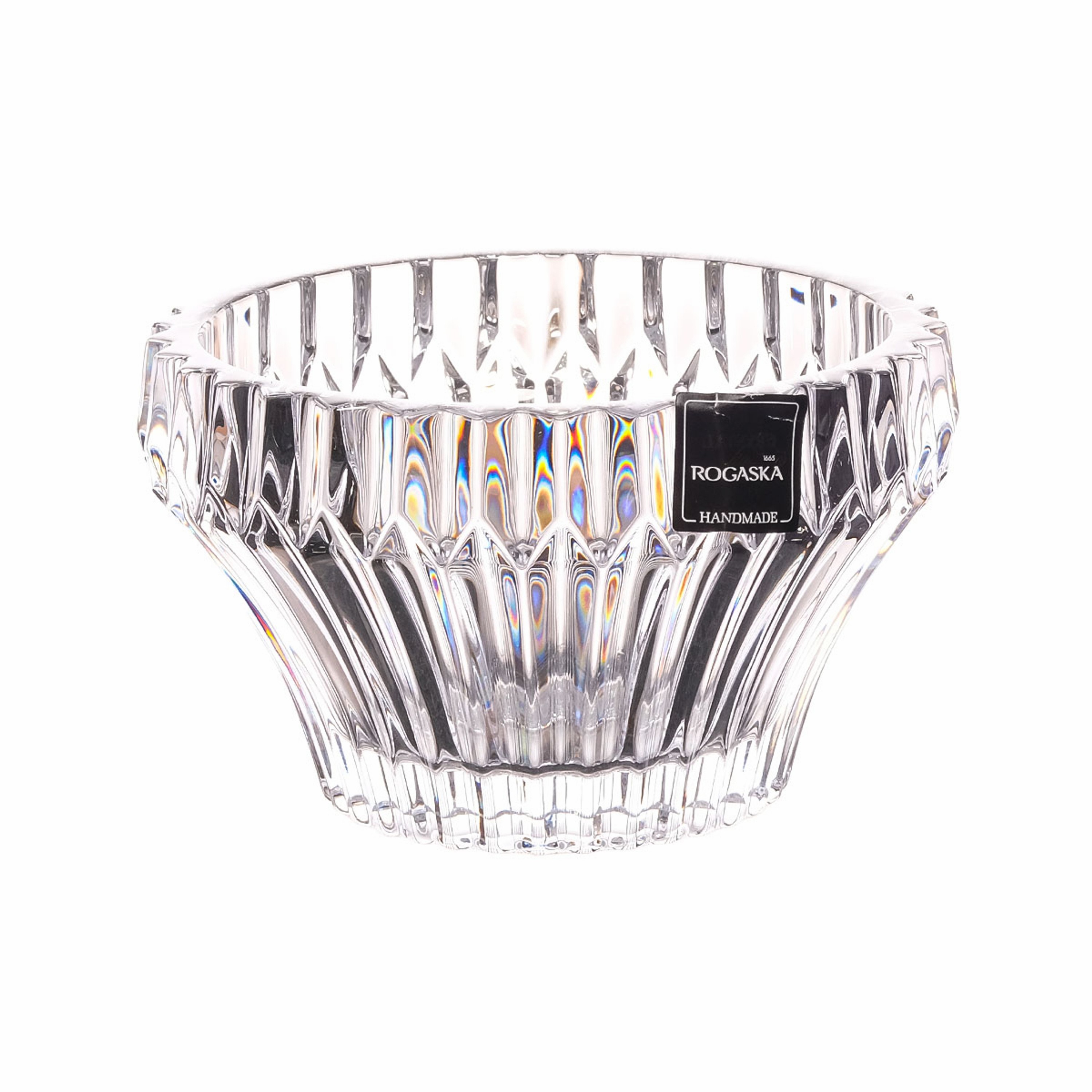 Хрустальная конфетница на ножке Crown Jewel, 22.7 см, прозрачный